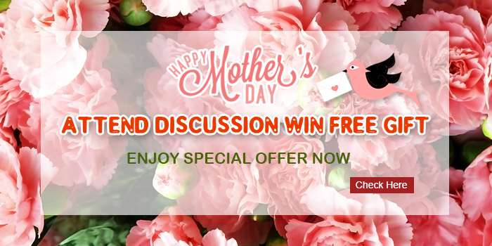 Giveaway: Attend the topic discussion, win gift for free