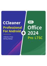 Official CCleaner Professional For Android 1 Device 1 Year CD Key Global+MS Office2024 Pro LTSC  Pack