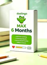 hotcdkeys.com, Super Duolingo MAX 6 Months Subscription