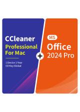 Official CCleaner Professional For Mac 1 Device 1 Year CD Key Global+MS Office2024 Pro  Pack