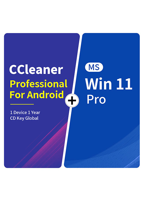 CCleaner Professional For Android 1 Device 1 Year CD Key Global+MS Win 11 Pro  Pack