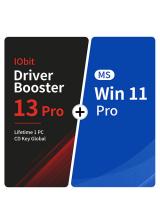 hotcdkeys.com, IObit Driver Booster 13 Pro Lifetime 1 PC CD Key Global+MS Win 11 Pro  Pack