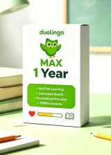 hotcdkeys.com, Super Duolingo MAX 1 Year Subscription