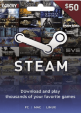 Official Steam Game Card 50 USD